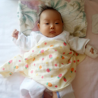 RSウイルスに感染した赤ちゃん